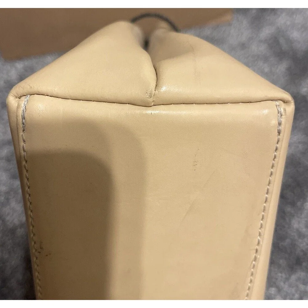 Tiffany & Fred Handbag Made in France Tan Black All Leather